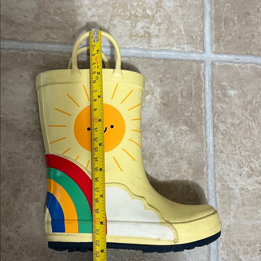 Yellow Kids Rain Boots - Picture 8 of 8